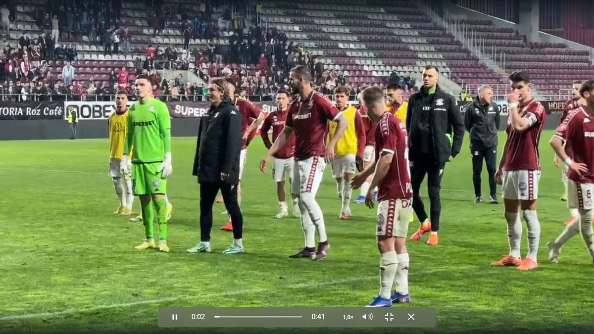 Scandal la finalul meciului Rapid - U Cluj