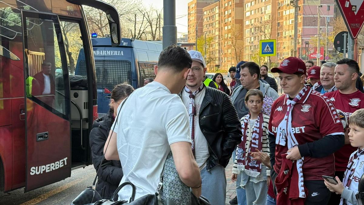 Imagini înainte de Rapid - U Cluj