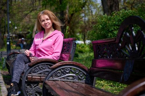 Otilia Bădescu în 2021, în parcul Cișmigiu FOTO Raed Krishan