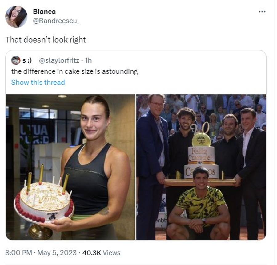 Acuzații de misoginie la Madrid, în ziua în care Sabalenka și Alcaraz sunt sărbătoriți » Bianca Andreescu a intervenit: „Nu e OK”