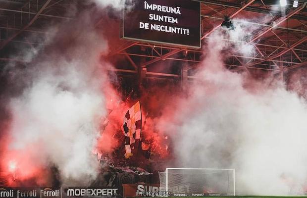 Rapid e în pericol să joace primul meci acasă din play-off fără galerie sau chiar cu porțile închise!