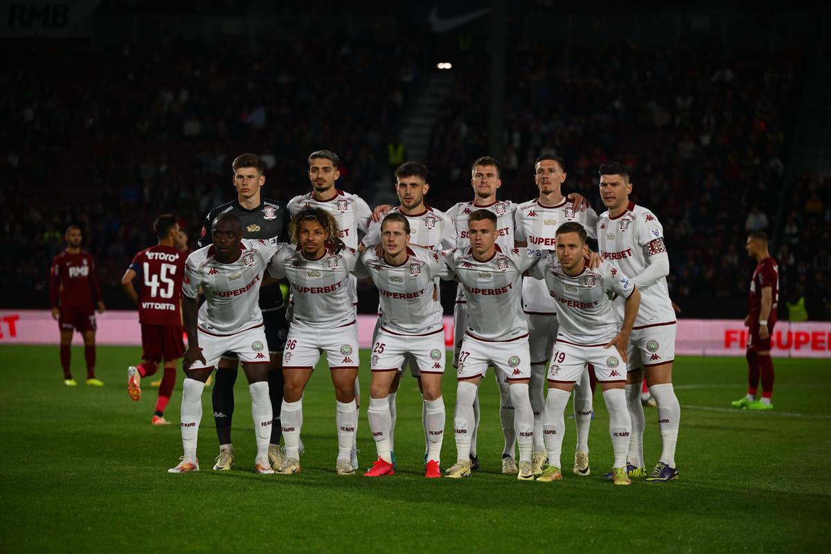 CFR Cluj - Rapid 3-2 » Otele, Sava și geaca-talisman. Dan Petrescu a câștigat norocos 3 puncte imense la revenirea în Gruia