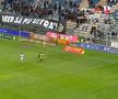 Penalty acordat în Petrolul - Oțelul Galați după două greșeli mari în defensiva lui Dorinel Munteanu, foto: captură de ecran @Prima Sport