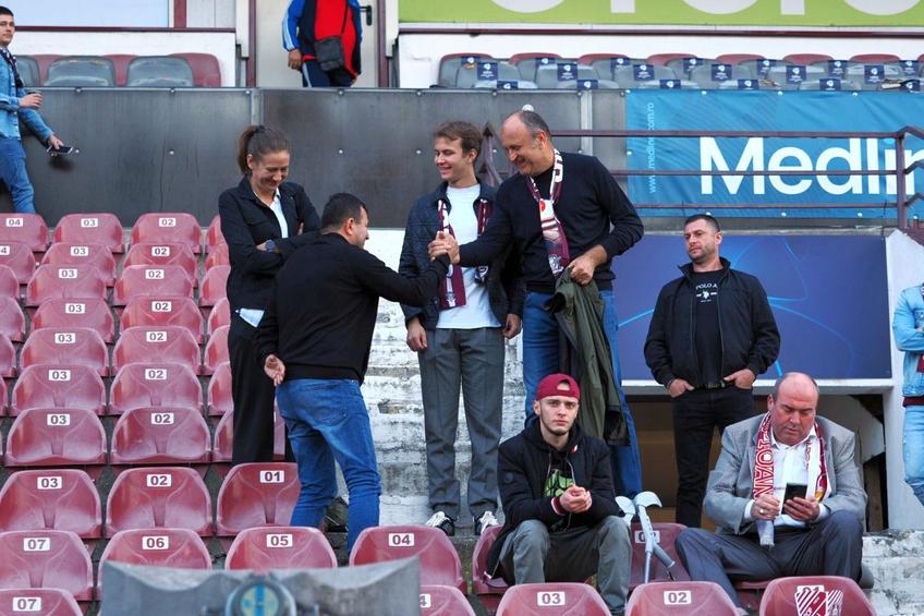 Dan Șucu, alături de fiul lui înainte de CFR Cluj - Rapid
