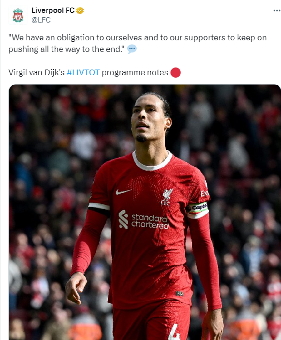 Virgil van Dijk, căpitanul „cormoranilor” Liverpool - Tottenham 4-2 » Echipa lui Drăgușin a fost ciuruită pe Anfield, în a patra înfrângere consecutivă