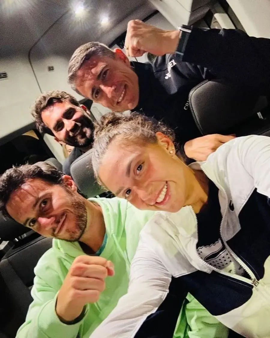 Jaqueline la Charleston alături de Javier Marti, Horia Tecău și Dan Cristea Foto: Instagram Javier Marti, spaniolul care o antrenează pe Jaqueline Cristian, a dat detalii despre colaborarea cu românca