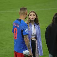 Antonia Salanta și Daniel Bîrligea, după FCSB - Dinamo 3-1, de pe Arena Națională. Foto: Ionuț Iordache (GSP.RO)