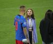 Antonia Salanta și Daniel Bîrligea, după FCSB - Dinamo 3-1, de pe Arena Națională. Foto: Ionuț Iordache (GSP.RO)