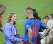 Antonia Salanta și Daniel Bîrligea, după FCSB - Dinamo 3-1, de pe Arena Națională. Foto: Ionuț Iordache (GSP.RO)