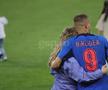 Antonia Salanta și Daniel Bîrligea, după FCSB - Dinamo 3-1, de pe Arena Națională. Foto: Ionuț Iordache (GSP.RO)