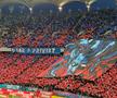 Spectacol în roșu și albastru! Galeria FCSB, superioară în duelul peluzelor: scenografia afișată în derby + dinamoviștii au răspuns cu un citat din Elisabeta Rizea