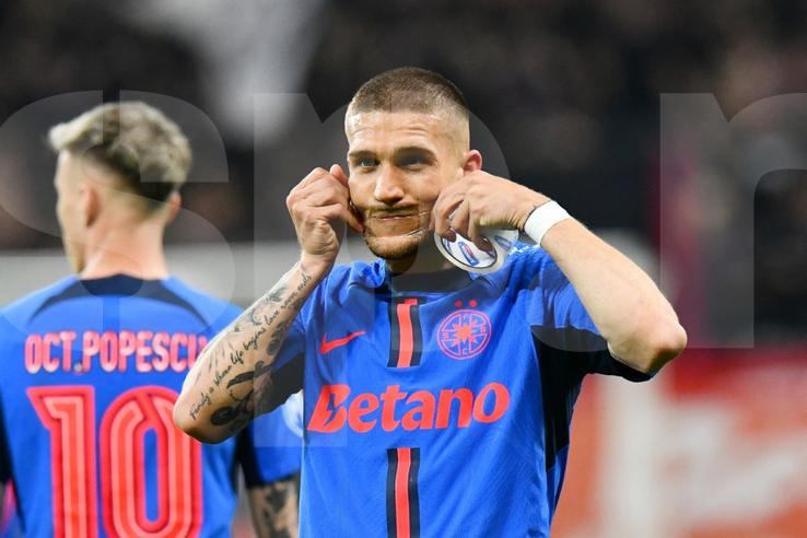 Daniel Bîrligea în FCSB - Dinamo, cadre surprinse de fotoreporterii Cristi Preda & Ionuț Iordache