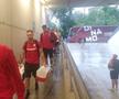 FCSB - Dinamo: sosire echipe