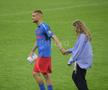 Antonia Salanta și Daniel Bîrligea, după FCSB - Dinamo 3-1, de pe Arena Națională. Foto: Ionuț Iordache (GSP.RO)