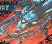 Spectacol în roșu și albastru! Galeria FCSB, superioară în duelul peluzelor: scenografia afișată în derby + dinamoviștii au răspuns cu un citat din Elisabeta Rizea