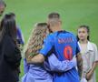Antonia Salanta și Daniel Bîrligea, după FCSB - Dinamo 3-1, de pe Arena Națională. Foto: Ionuț Iordache (GSP.RO)