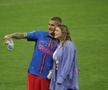 Antonia Salanta și Daniel Bîrligea, după FCSB - Dinamo 3-1, de pe Arena Națională. Foto: Ionuț Iordache (GSP.RO)