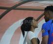 Mbali Malindi, soția lui Siyabonga Ngezana a fost pe Arena Națională la derby-ul dintre FCSB și Dinamo 3-1. Foto: Ionuț Iordache (GSP.RO)