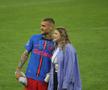 Antonia Salanta și Daniel Bîrligea, după FCSB - Dinamo 3-1, de pe Arena Națională. Foto: Ionuț Iordache (GSP.RO)