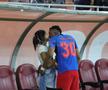 Mbali Malindi, soția lui Siyabonga Ngezana a fost pe Arena Națională la derby-ul dintre FCSB și Dinamo 3-1. Foto: Ionuț Iordache (GSP.RO)