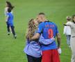 Antonia Salanta și Daniel Bîrligea, după FCSB - Dinamo 3-1, de pe Arena Națională. Foto: Ionuț Iordache (GSP.RO)