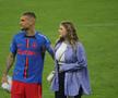 Antonia Salanta și Daniel Bîrligea, după FCSB - Dinamo 3-1, de pe Arena Națională. Foto: Ionuț Iordache (GSP.RO)