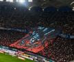 Spectacol în roșu și albastru! Galeria FCSB, superioară în duelul peluzelor: scenografia afișată în derby + dinamoviștii au răspuns cu un citat din Elisabeta Rizea