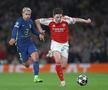 Antoine Griezmann (stânga) și Declan Rice (dreapta), în Arsenal - Atletico Madrid / Foto: Getty Images