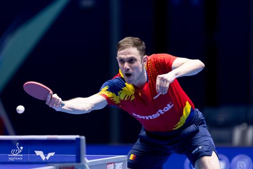 Ovidiu Ionescu în acțiune la CM FOTO ITTF