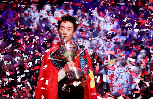 Wu Yize, 22 de ani, a cucerit titlul de campion mondial de snooker, foto: Guliver/gettyimages