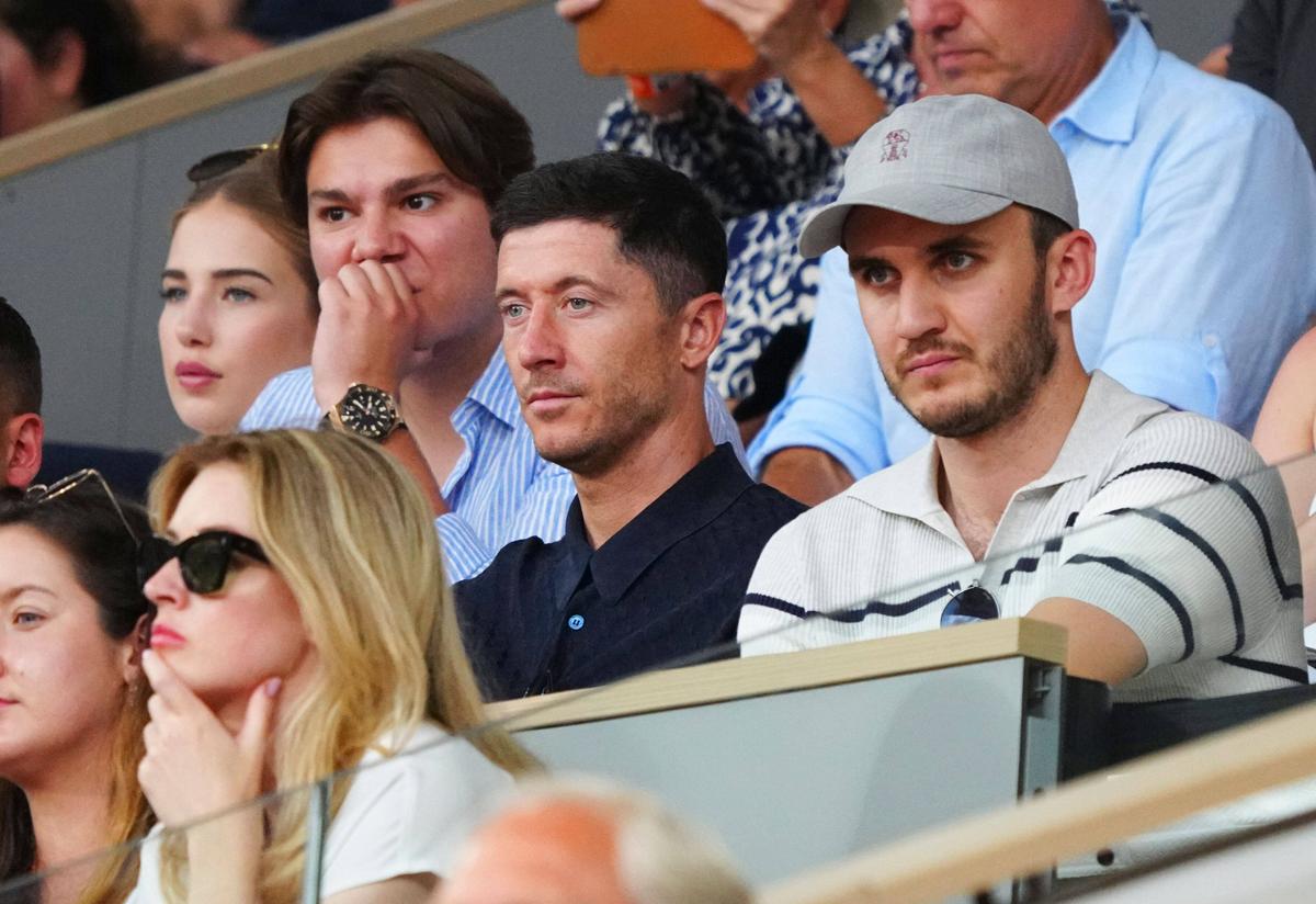 Lewandowski a fost în tribune la finala Roland Garros
