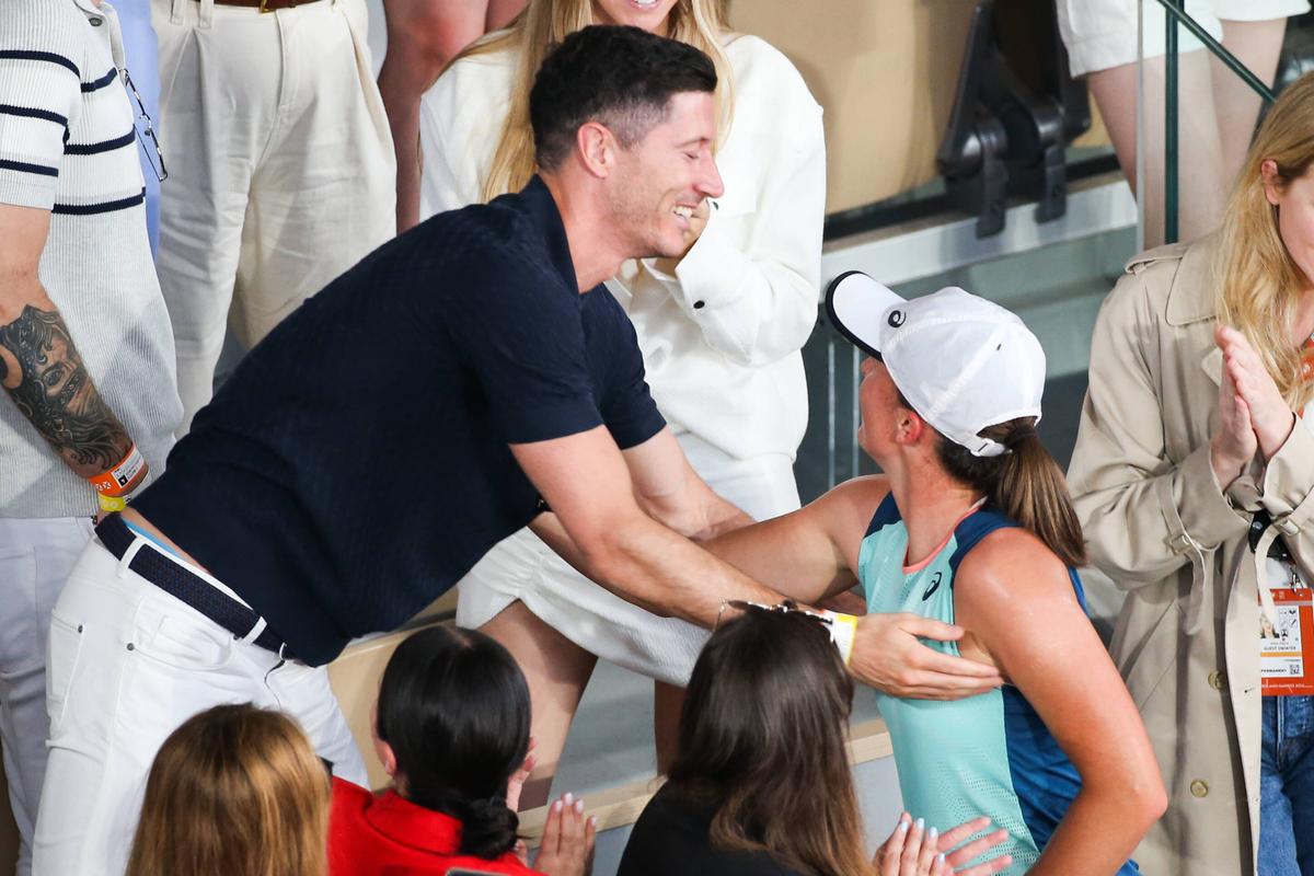 Lewandowski a fost în tribune la finala Roland Garros