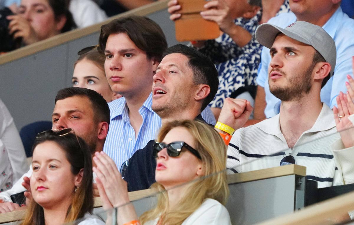 Lewandowski a fost în tribune la finala Roland Garros