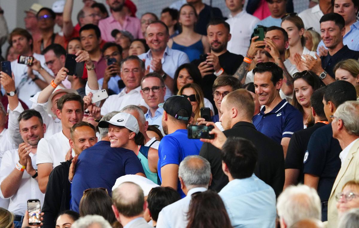 Lewandowski a fost în tribune la finala Roland Garros