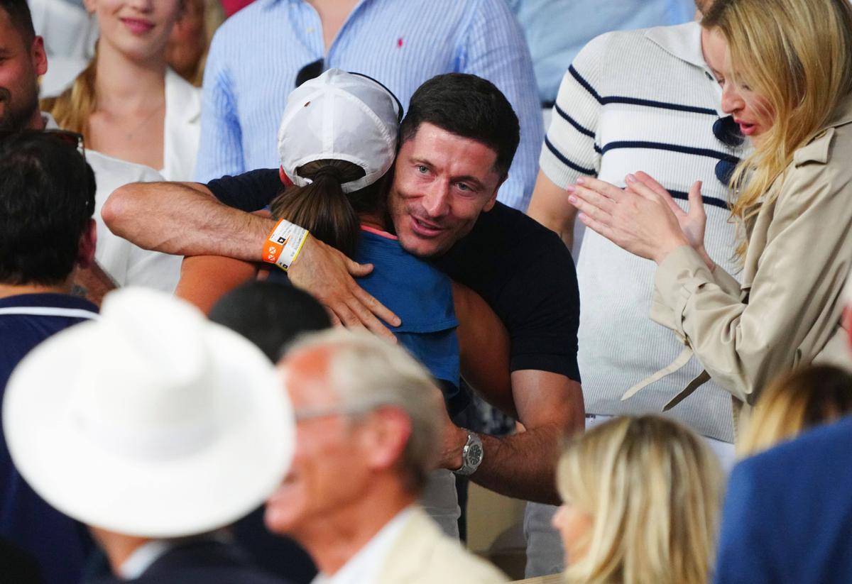 Lewandowski a fost în tribune la finala Roland Garros