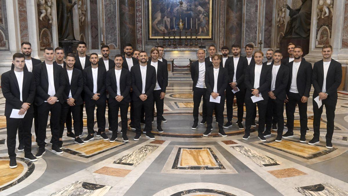 Naționala lui Modric a fost în vizită la Vatican. Ce mesaj le-a transmis Papa Francisc înaintea startului Euro