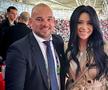 Corina Caragea alături de Wesley Sneijder
