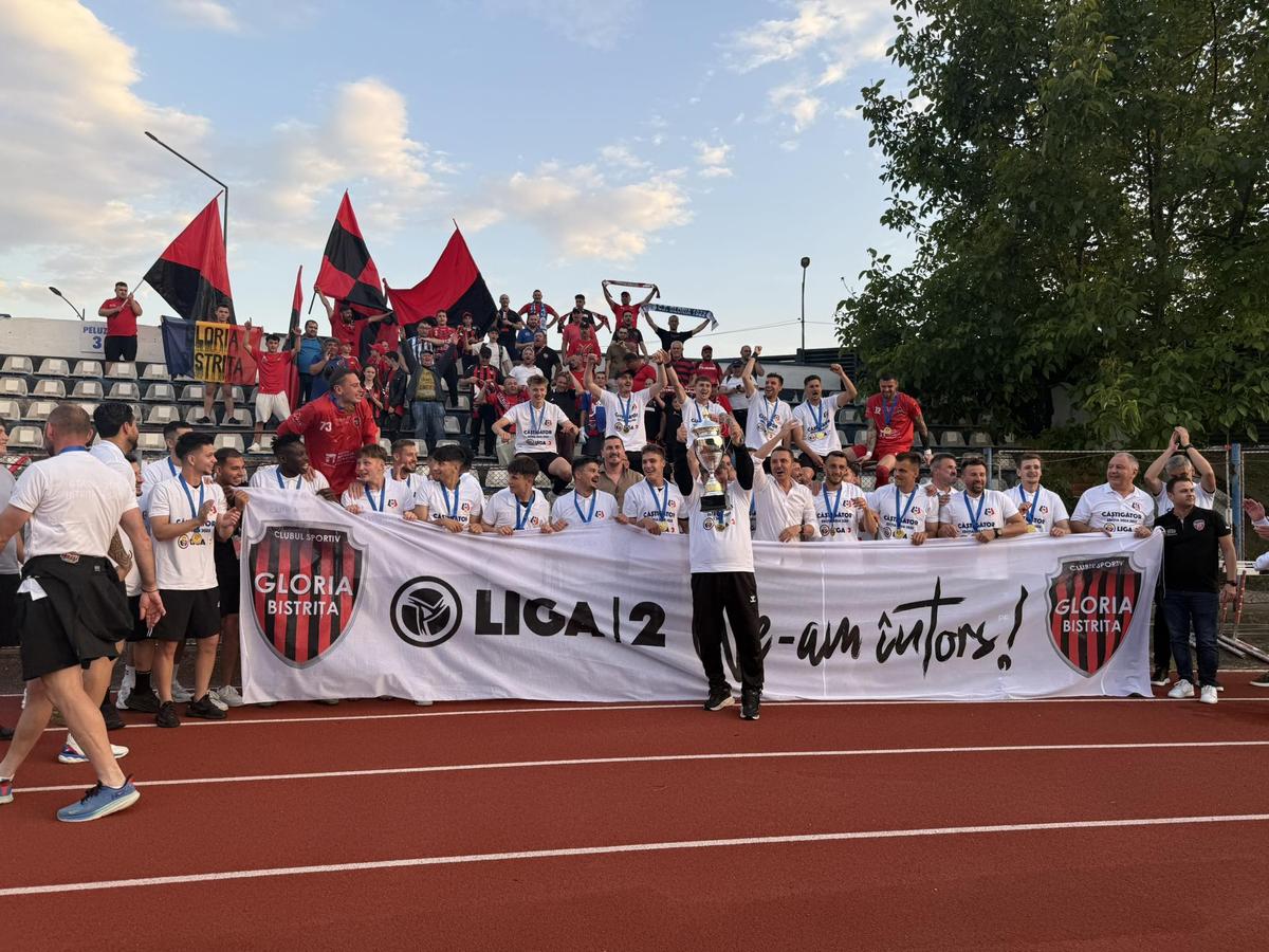 Promovare Gloria Bistrița în Liga 2
