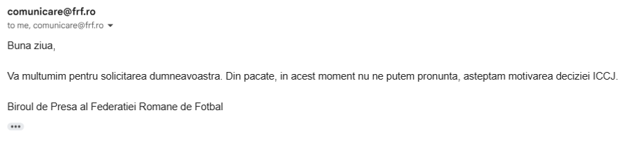 Game over pentru FCSB în dosarul palmaresului? FRF explică ce așteaptă înainte de a se adresa UEFA