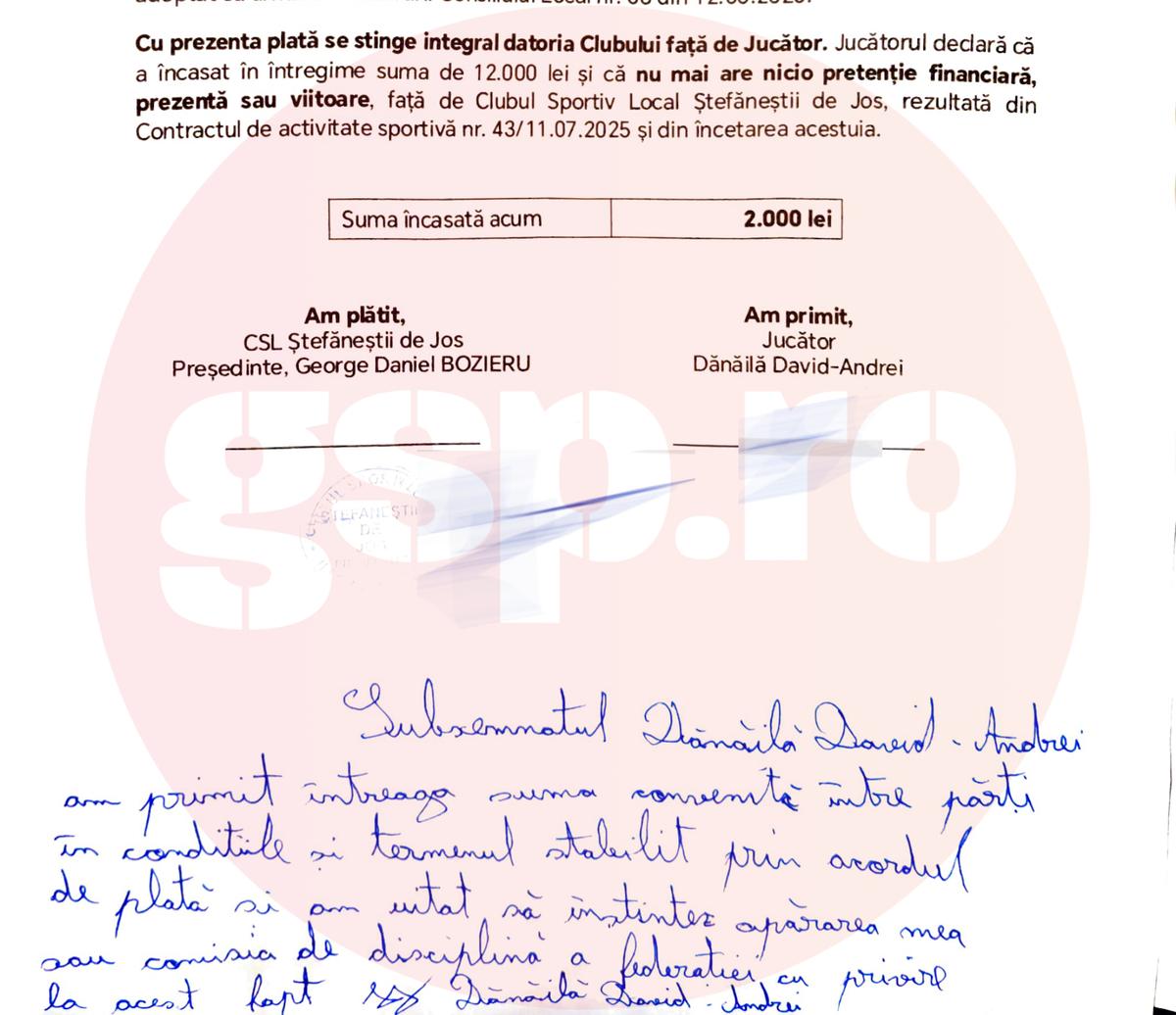 Anchetă penală în scandalul promovării în Liga 2: „Vă place magia?” » Plângere la Parchet pentru documente false în cazul Ștefăneștii de Jos & FRF