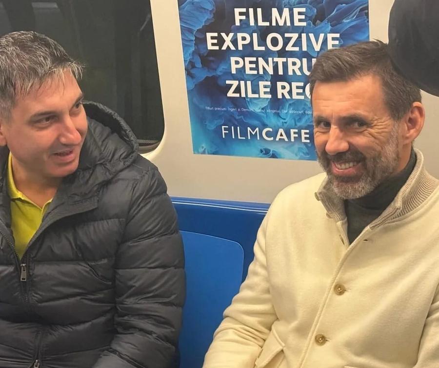Jurnalistul GSP Eduard Apostol și Zeljko Kopic, dialog la metrou La revedere, Mister, și pe curând!