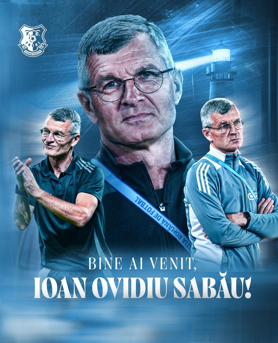 Ioan Ovidiu Sabău este noul antrenor al Farului / foto: Facebook Farul Constanța Ioan Ovidiu Sabău a fost prezentat de Farul. Salariu de top în Superliga