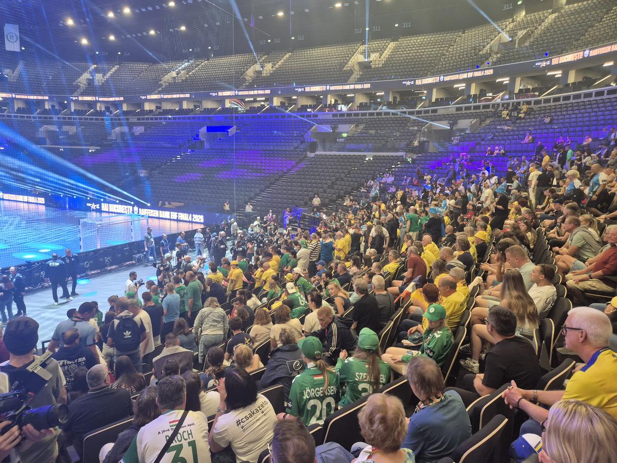 Cum arată MVP Dome din Budapesta cu 24 de ore înaintea Final Four-ului Ligii Campionilor
