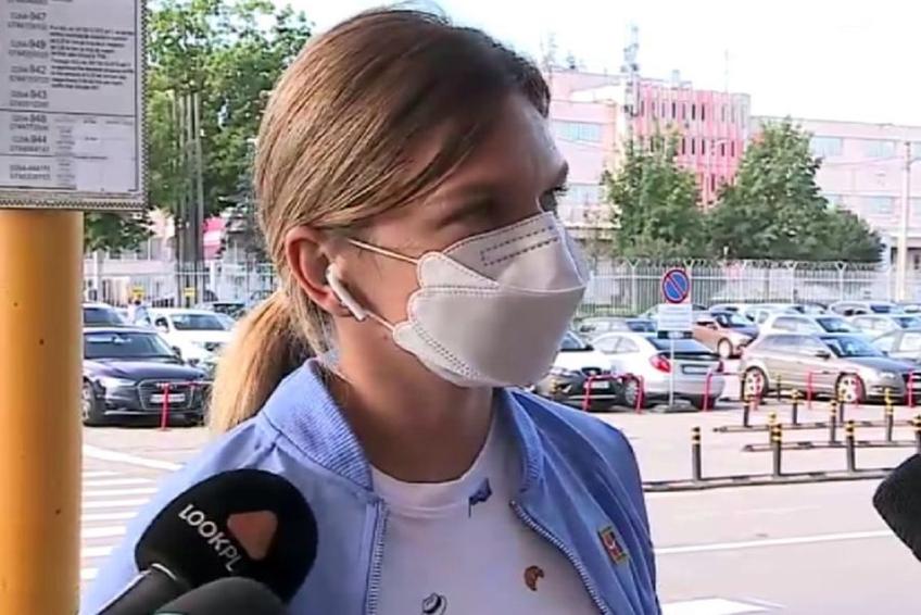 Simona Halep. Sursă foto: Captură TV Telekom Sport