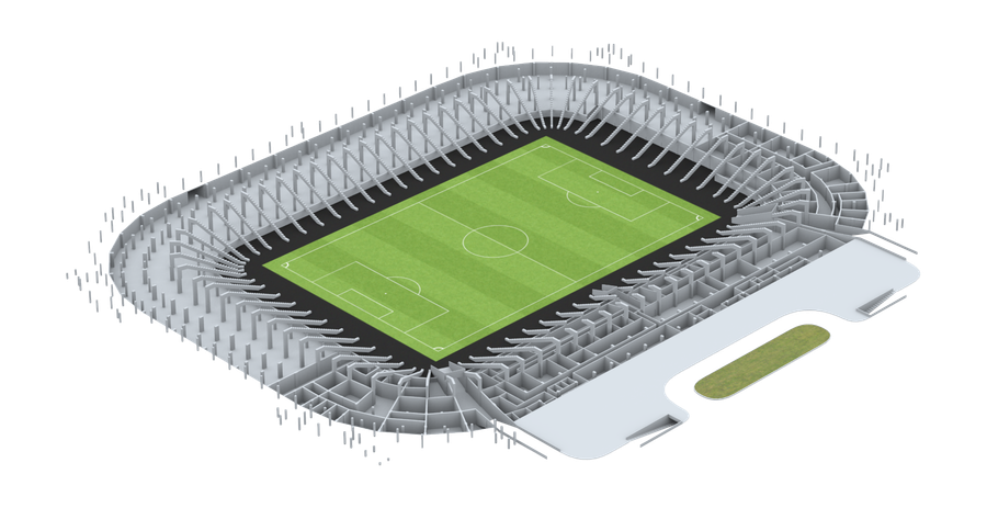 INFOGRAFIE stadion Steaua » Invitație în noul Templu roș-albastru