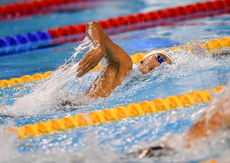 David Popovici, la Campionatele Europene de Juniori de la Otopeni // FOTO: Raed Krishan