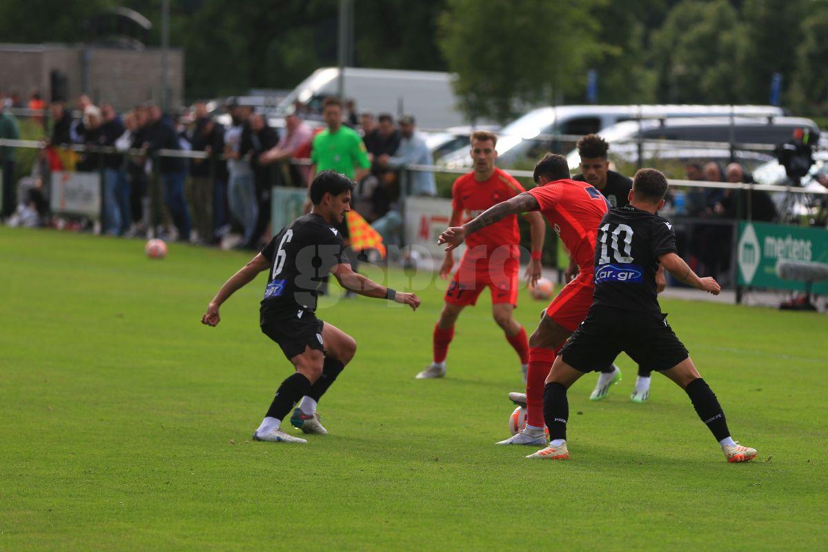 Cum va arăta FCSB cu FCU Craiova fără două nume grele: „roș-albaștrii” au testat formula improvizată cu PAOK