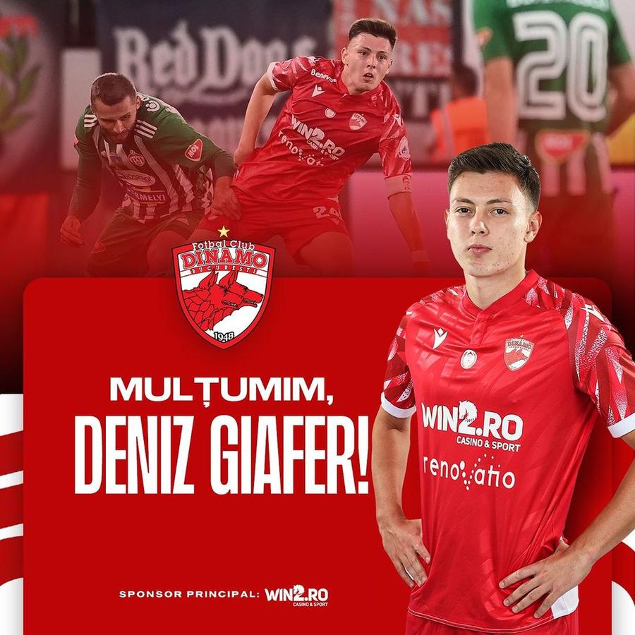 Dinamo l-a pus pe liber, dar îl laudă: „A împărțit banderola de căpitan cu Patriche și a avut o evoluție apreciată. Mult succes!”