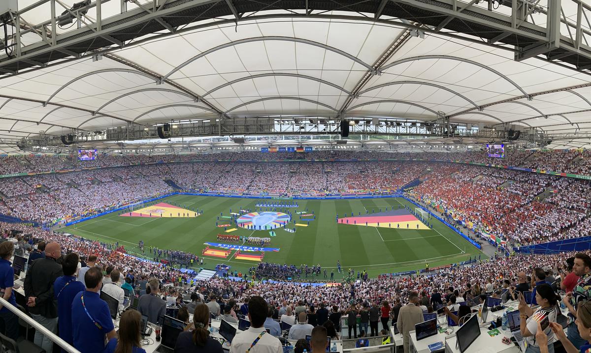 Spania - Germania - imagini cu suporterii din stadion