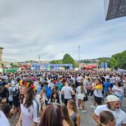 Atmosfera din fan zone-ul din Stuttgart în timpul meciului Spania - Germania, din sferturile Euro 2024 / FOTO: Eduard Apostol